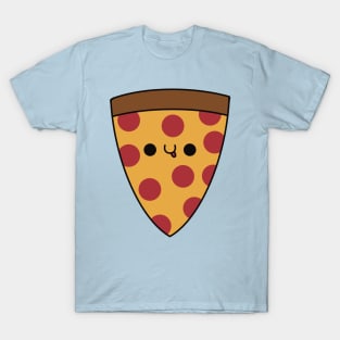 Cute Slice Of Pepperoni Pizza - Kawaii Pepperoni Pizza T-Shirt